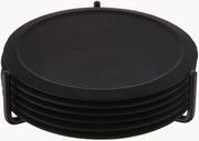 Set da 6 sottobicchieri in silicone con supporto Plain