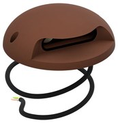 Faretto a pavimento da esterno 3W IP67 Monodirezionale - Corten Colore Bianco Naturale 4.000K