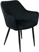 CARA - poltrona imbottita per sala da pranzo in velluto