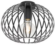 Plafoniera di design nera 30 cm - Johanna