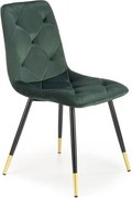 Sedia K438 Velvet Green - L45 x H50 x H86 cm