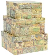 Scatole regalo in set da 3 Maps - Kartos