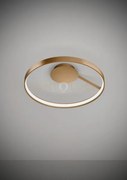 Anello lampada da parete o soffitto rame spazzolato diam.55cm 270...