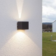 Lucande Applique da esterni LED Jarno, grafite