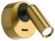 Ideal Lux - Luce Spot da parete a LED BEAN LED/3W/230V CRI 90 ottone