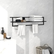Portasciugamani Nero 95x25x22 Cm İn Ferro /