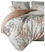 Set copripiumino e federa greige in raso di cotone per letto matrimoniale/per letto esteso 240x220 cm Blatt – Mijolnir