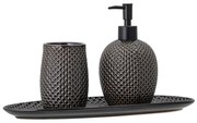 Set di accessori da bagno grigio in gres Hrin - Bloomingville