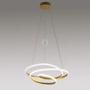 Diva s/s - lampadario a sospensione colore oro a led 3000k 4800lm 8...