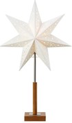 Markslöjd 706041 - Decorazione natalizia SOLVALLA 1xE14/25W/230V 35 cm bianco/quercia