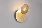 Leano applique led 6w 560lm, 3000k metallo oro diffusore rotondo or...