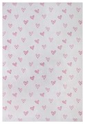 Tappeto per bambini rosa e bianco 160x235 cm Hearts - Hanse Home