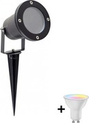 Lampada da esterno LED RGBW dimmerabile BLAKE 1xGU10/6W/230V IP65 + telecomando