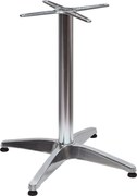 Base per Tavolo da Giardino con Piede a 4 Razze in Alluminio Silver...