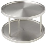 WENKO 2335100 - Carosello per mobile CABINET CAROUSEL 26,5x15,5 cm, acciaio inossidabile/argento