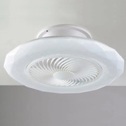 Ventilatore da soffitto Skyron bianco, D. 60 cm INTEC