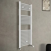 Termoarredo bagno scaldasalviette bianco L 45x120 interasse 40 cm