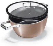 Casseruola 24 cm con coperchio Moneta Rose Gold Diamant
