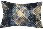 Cuscino 40x60 cm in velluto effetto serpente