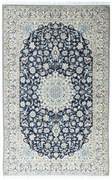 Nain Tappeto 320x200 Blu (Iran) Annodato A Mano