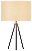 SLV - Fenda Trepiede Lampada da Tavolo Ø30 Beige/Nero SLV