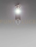 Tubes lampadario a soffitto 40 fume' trasparente nickel opaco 1 luc...