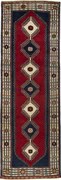 Shiraz Tappeto persiano 100 x 310 Rosso (Iran) Annodato A Mano