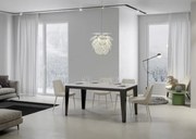 Tavolo Estensibile Flame Evolution P.90 - Struttura Antracite, 90x120/224 cm Flame Evolution / Bianco