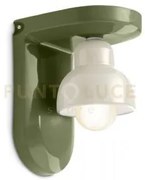 Applique 1 luce berimbau verde salvia + crema c2600(vsc)