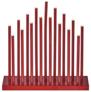 Candeliere natalizio LED 17xLED/3xAA rosso