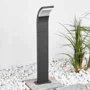 Lucande lampione a LED Timm, 60 cm, antracite, metallo, IP54