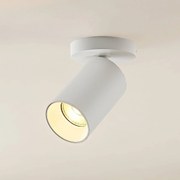 Faretto Arcchio Brinja, bianco, rotondo, altezza 12 cm, Ø 6 cm