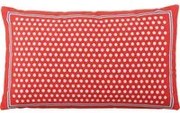 Cuscino divano 30x50 cm pois rosso
