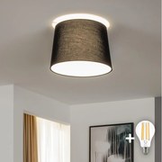Brilagi - Plafoniera LED CERIA 1xE27/40W/230V Ø 30 cm nero