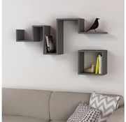 SET 2x Mensola FOLLOW antracite