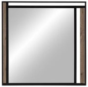 Specchio da parete NUDE Nero Beige 70 x 2 x 70 cm