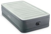 Materasso singolo autogonfiante Intex airbed dura-beam premaire i' colore grigio chiaro e pompa integrata, 99x191x46 cm - cod. 64902nd