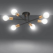 Lampadario VEKEN 6B BLACK Colore del corpo Nero