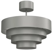 Lampadario a plafone RINGS 1xE27/15W/230V grigio
