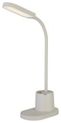 Lampada Da Scrivania Galattico Acciaio Bianco Trasparente Led 4W 2700 - 6500K