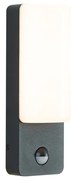 Applique da esterno nera con sensore di movimento e LED inclusi - Shift