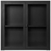 Vetrina da appendere in metallo nero 80x80 cm Brisbane - House Nordic