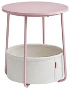 Tavolino NOIRA rosa/bianco