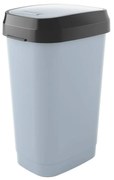Cestino per la spazzatura in plastica grigio 50 l Dual Swing – KIS