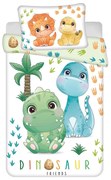 Set copripiumino e federa da bambini in cotone per culla 100x135 cm Dino – Jerry Fabrics