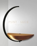 Roseg applique nera a led 3000k - 9,5w - 960 lm in metallo e legno ...