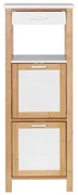 Mobile da bagno in bambù con 2 ripiani e spazio di archiviazione Finja - Wenko