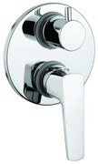 Rubinetto per doccia getto laminare cristallino monocomando Spartaco cromo lucido MAMOLI