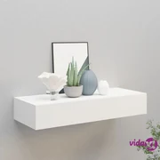 vidaXL Mensola a Parete con Asta Rovere Fumo 65x25x30 cm