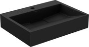 Mexen Ava lavabo da appoggio in conglomerato 1/O 50 x 38 cm, nero - 23015071